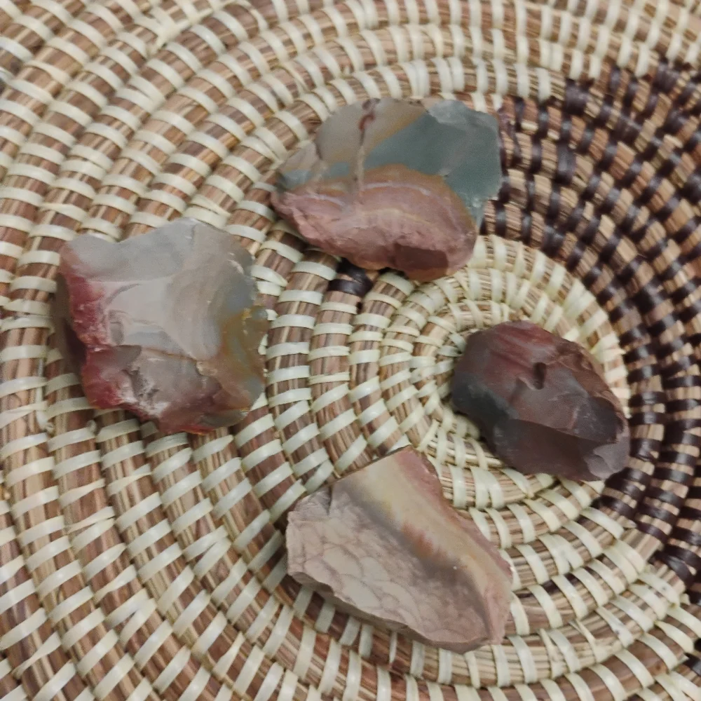 Set of 4 Desert Jasper Stones - Raw NEW